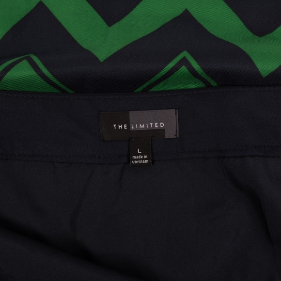 The Limited Skirt L A-Line Zig Zag Chevron green - Picture 7 of 7